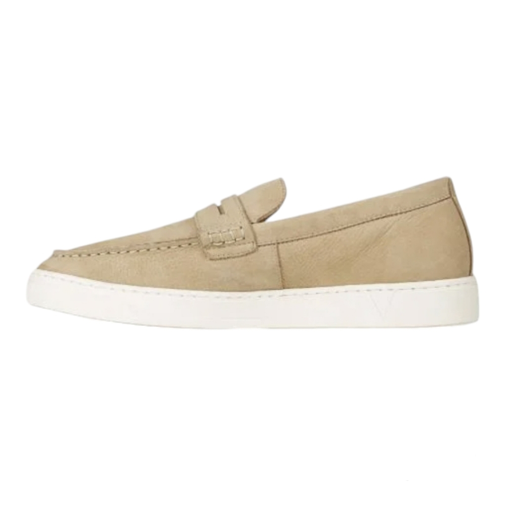 Vionic Men's Suede Loafers in Beige with White Sole - Picture 3 of 7